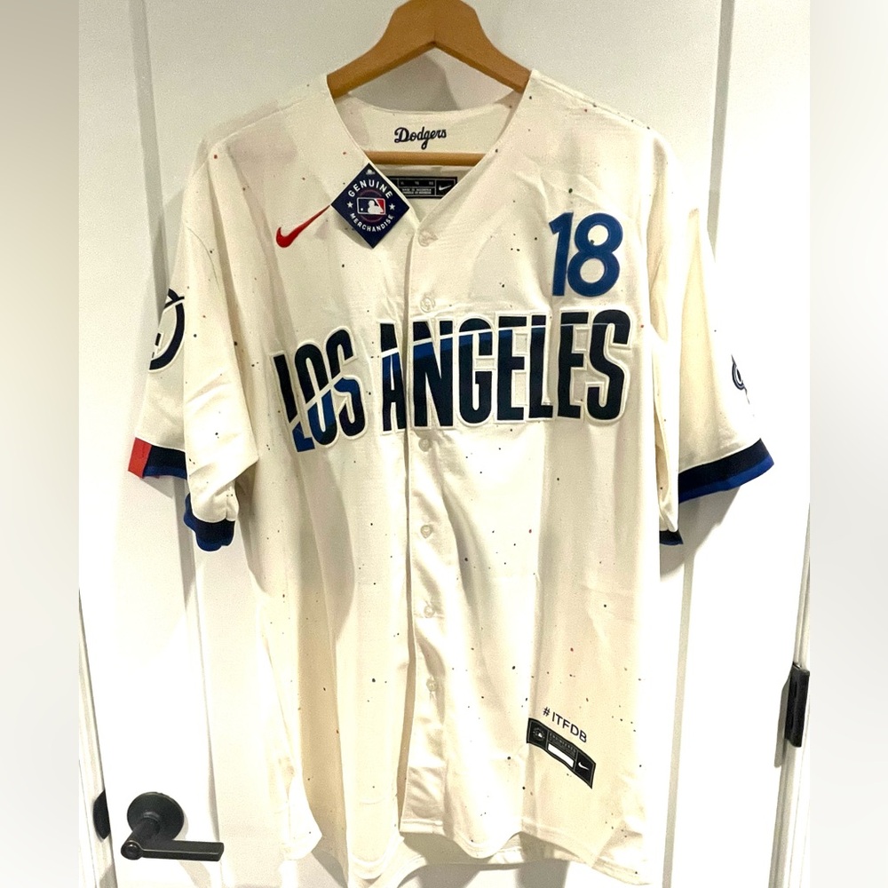 YAMAMOTO LA DODGERS #18 NIKE BASEBALL WORLD SERIES 2025 SIZE XL LIMITED EDITION